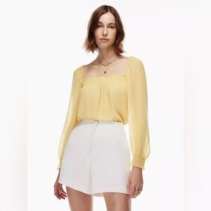 Wilfred Alana Hip Blouse Wheat Yellow Size M